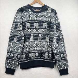 Doctor Who Tardis Dalek Sweater Mens M Fair Isle Knit Geek